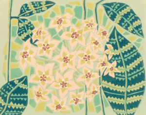 Original Linocut Floral - Blossom