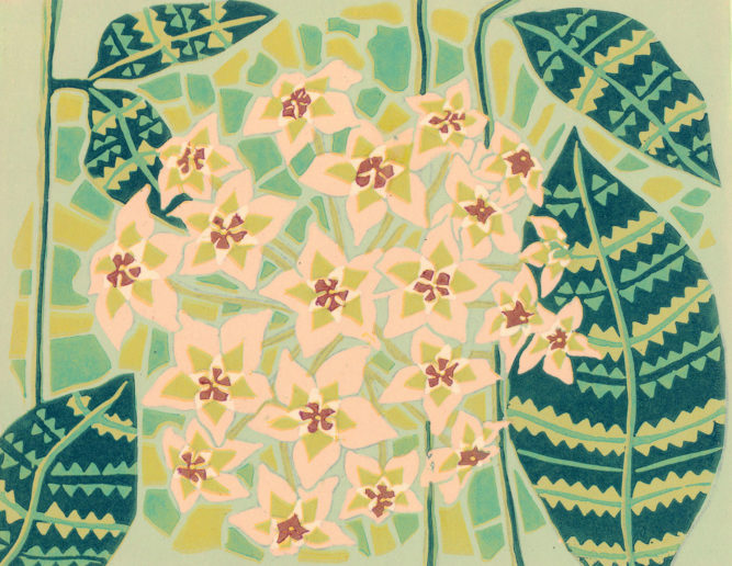 Blossom - Linocut by Kate Goetz
