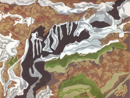 Original Fine Art Landscape - The Lair of the Ice Serpent