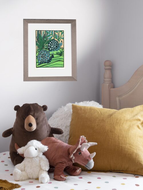 Two Little Snails - Original Art for Kids