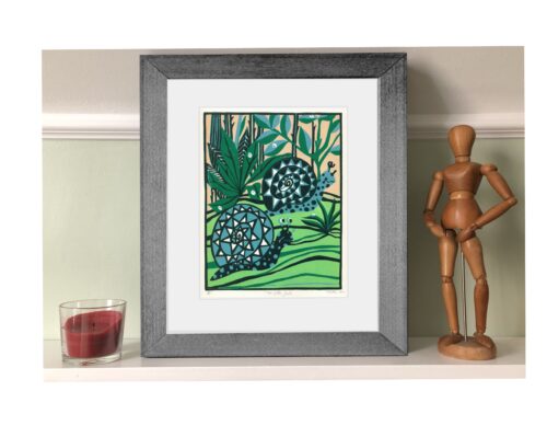 Two Little Snails - Original Art for Kids