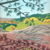 Original Linocut Landscape - Take a Picture For Me