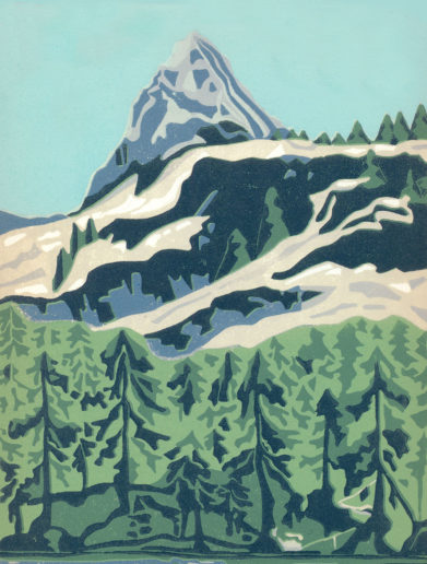 Original Linocut by Kate Goetz