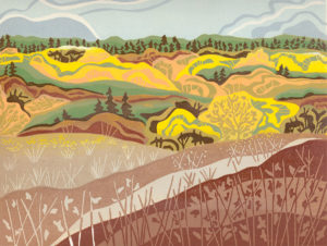 Original Linoleum Landscape - This Is Home
